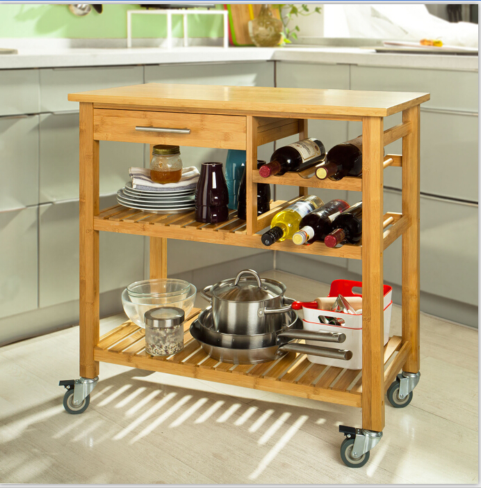 Muti-fuctional bamboo dining car