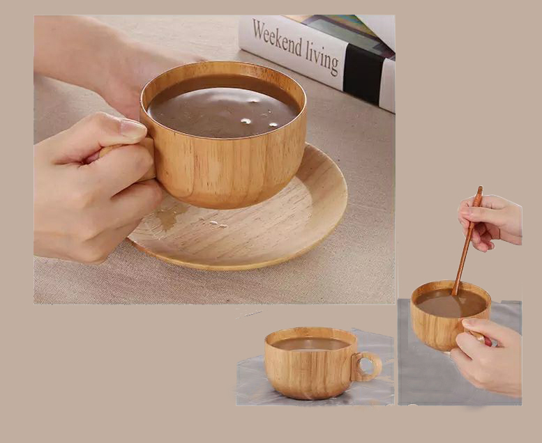 Eco-friendly bamboo coffee cup
